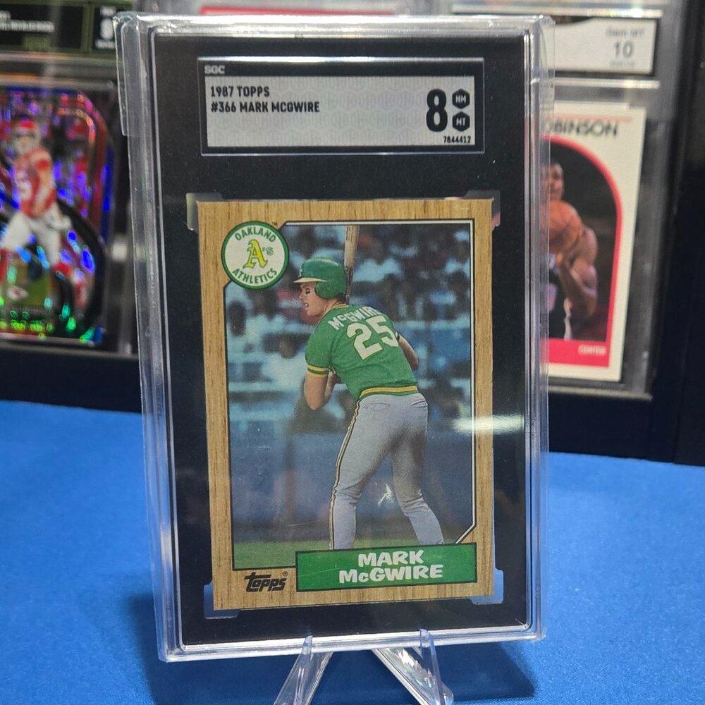 1987 Topps #366 Mark McGwire (SGC 8)